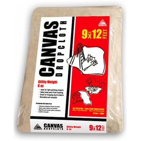 Trimaco 9 X 12 Canvas Drop Cloth TR309674